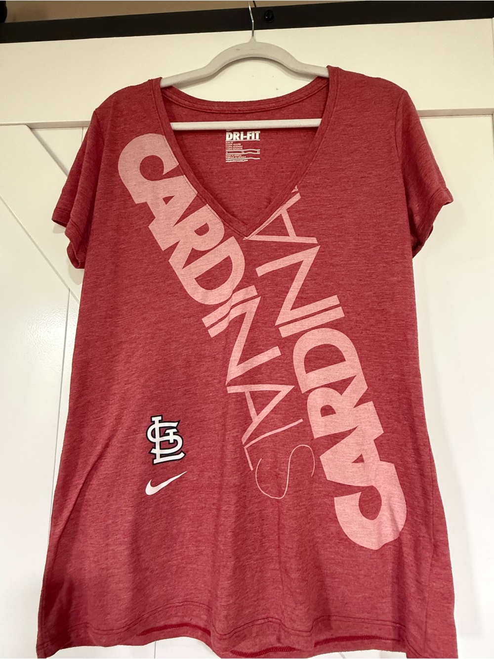 Nike Red St. Louis Cardinals V-Neck Tee